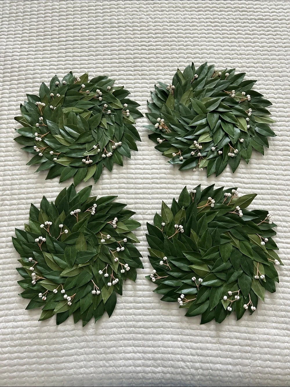 Pottery Barn Leafy Plate Chargers, Set of 4 (Set A)